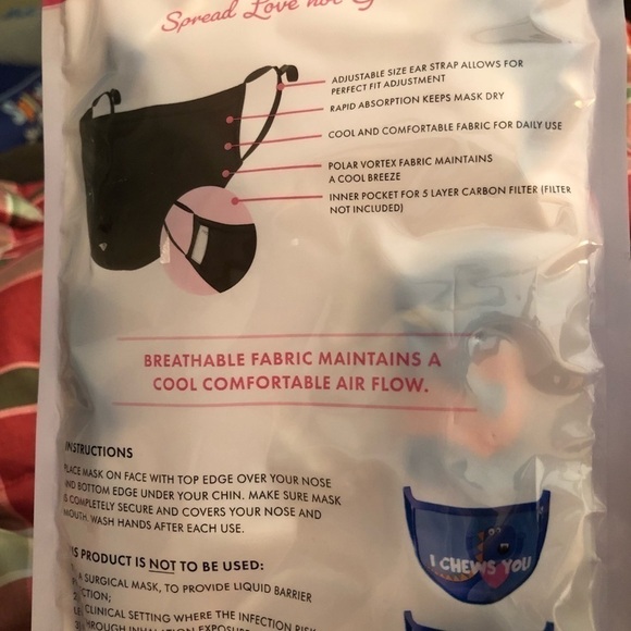 5/$13 Love Bug kids face masks New! 3 pack cool flow - Picture 13 of 16